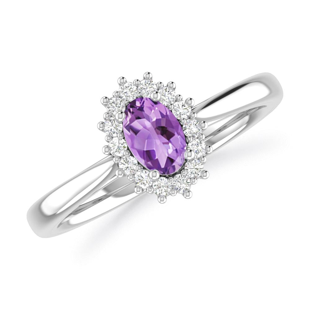 White Gold - Amethyst