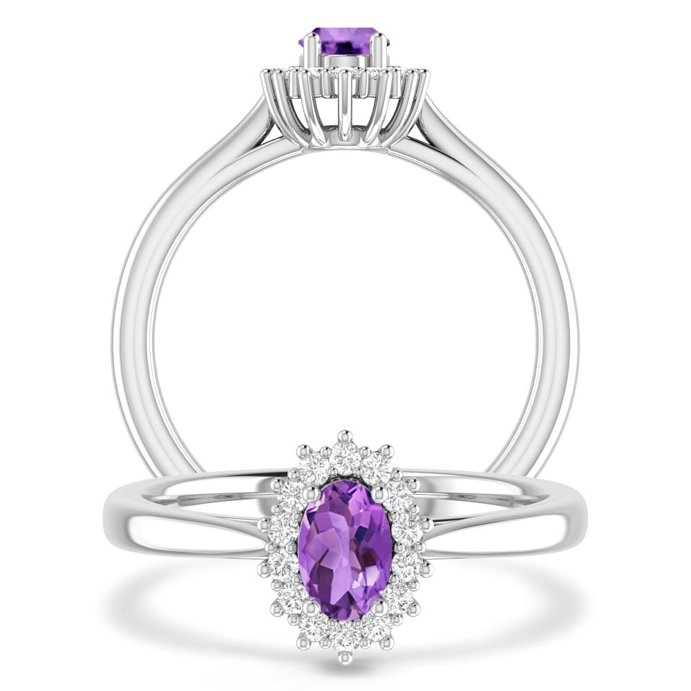 White Gold - Amethyst