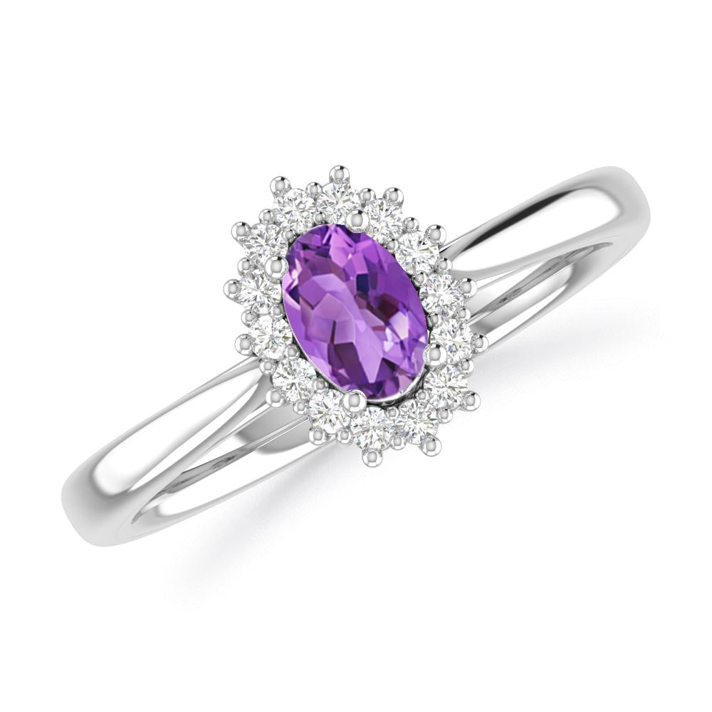 White Gold - Amethyst