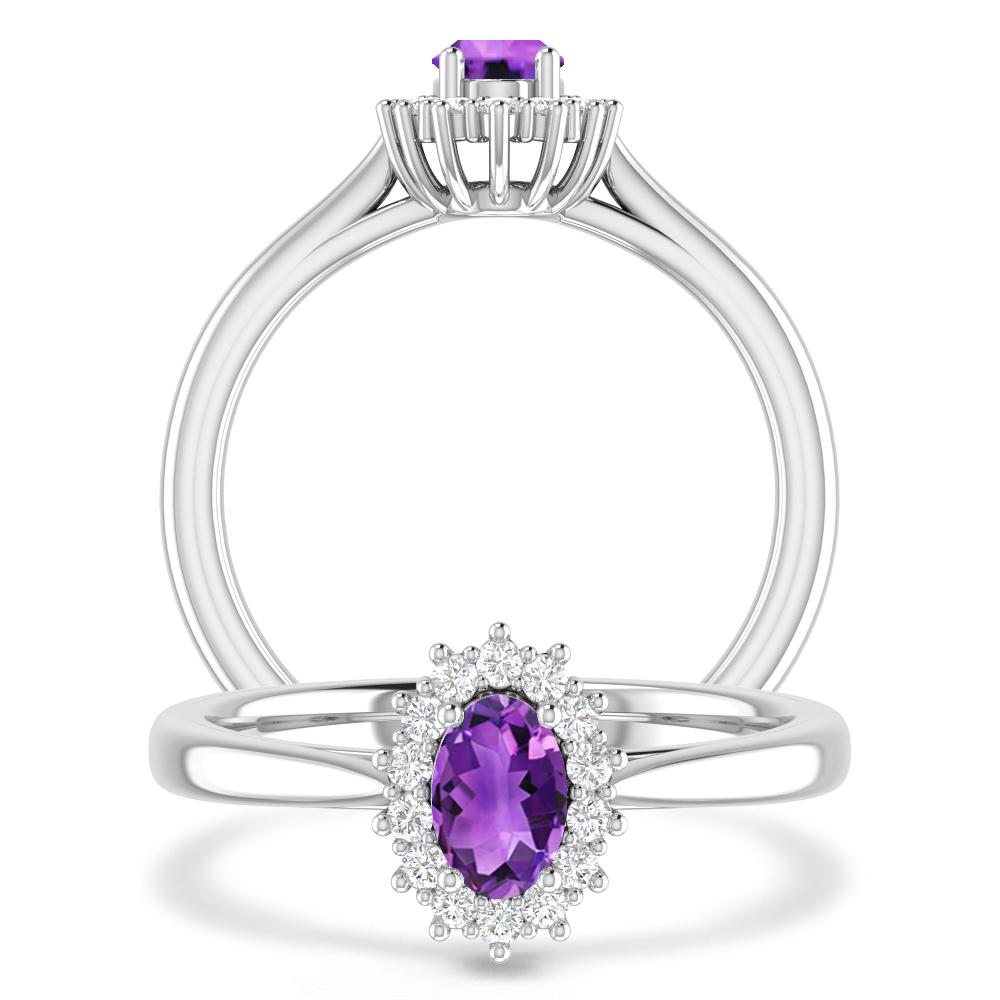 White Gold - Amethyst