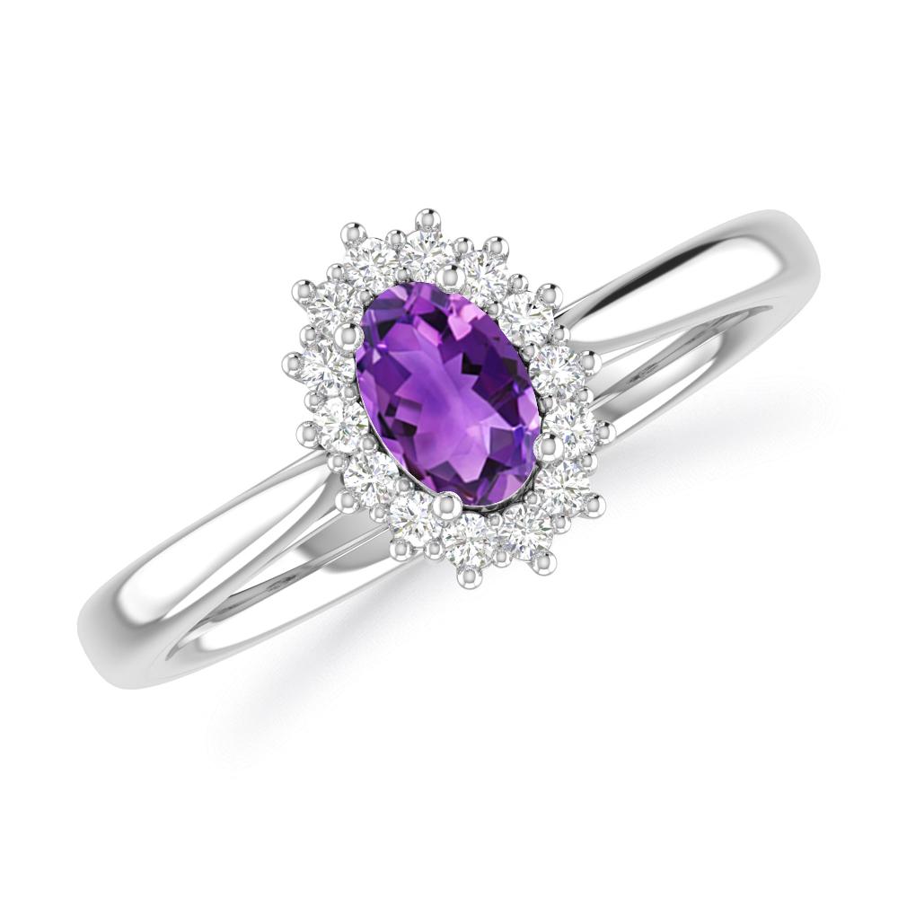 White Gold - Amethyst