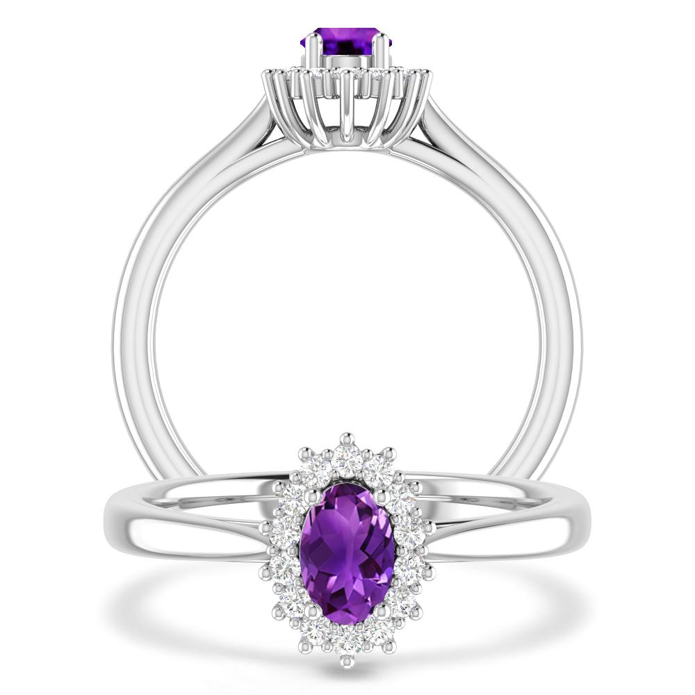 White Gold - Amethyst