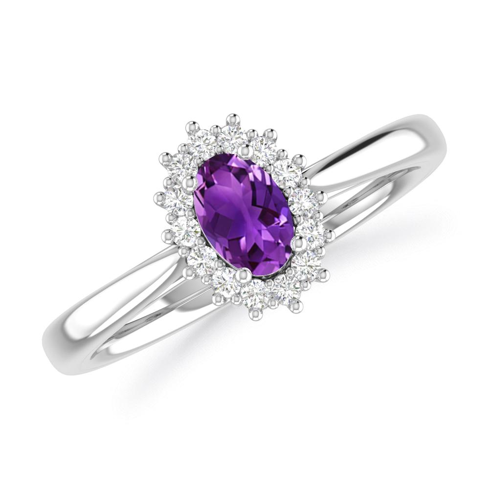 White Gold - Amethyst