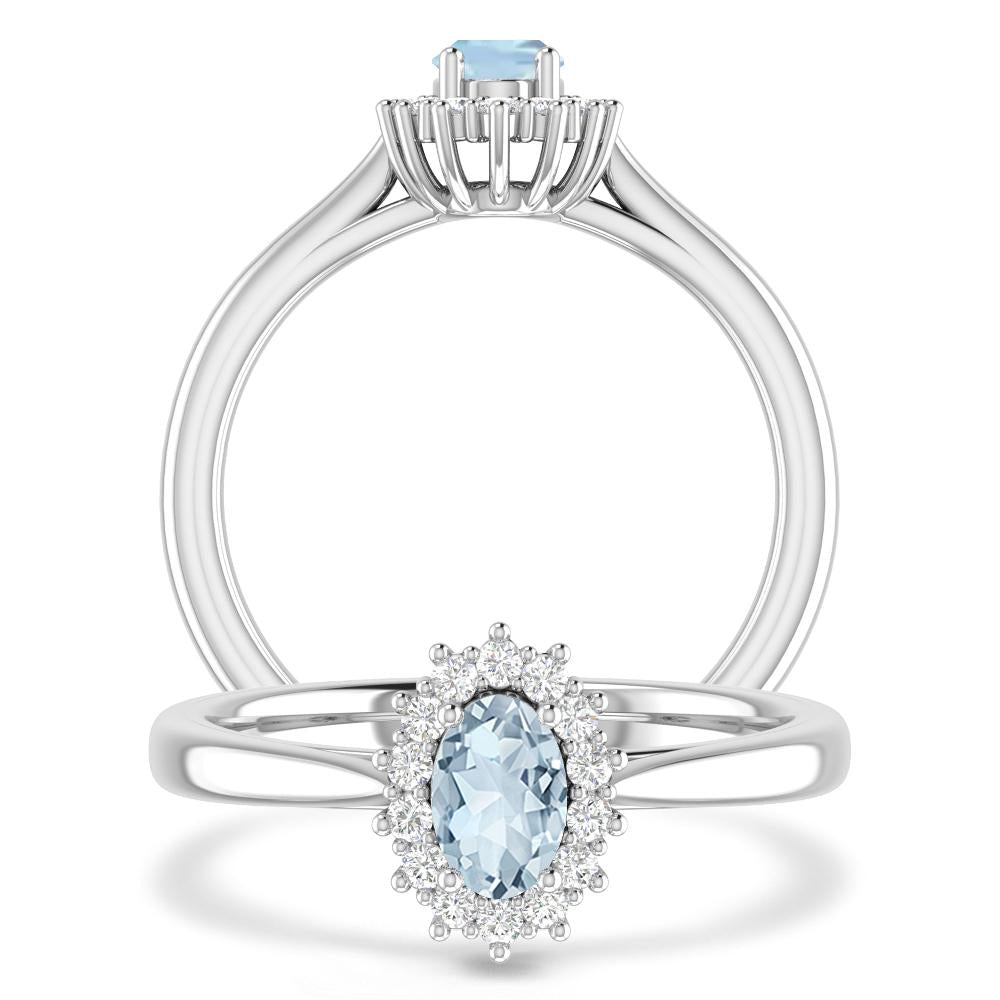 White Gold - Aquamarine