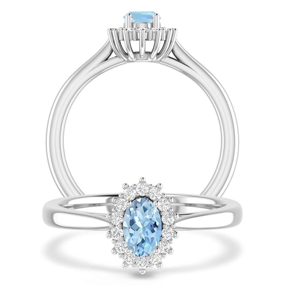 White Gold - Aquamarine