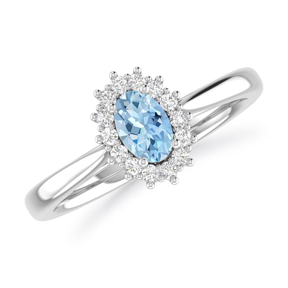 White Gold - Aquamarine