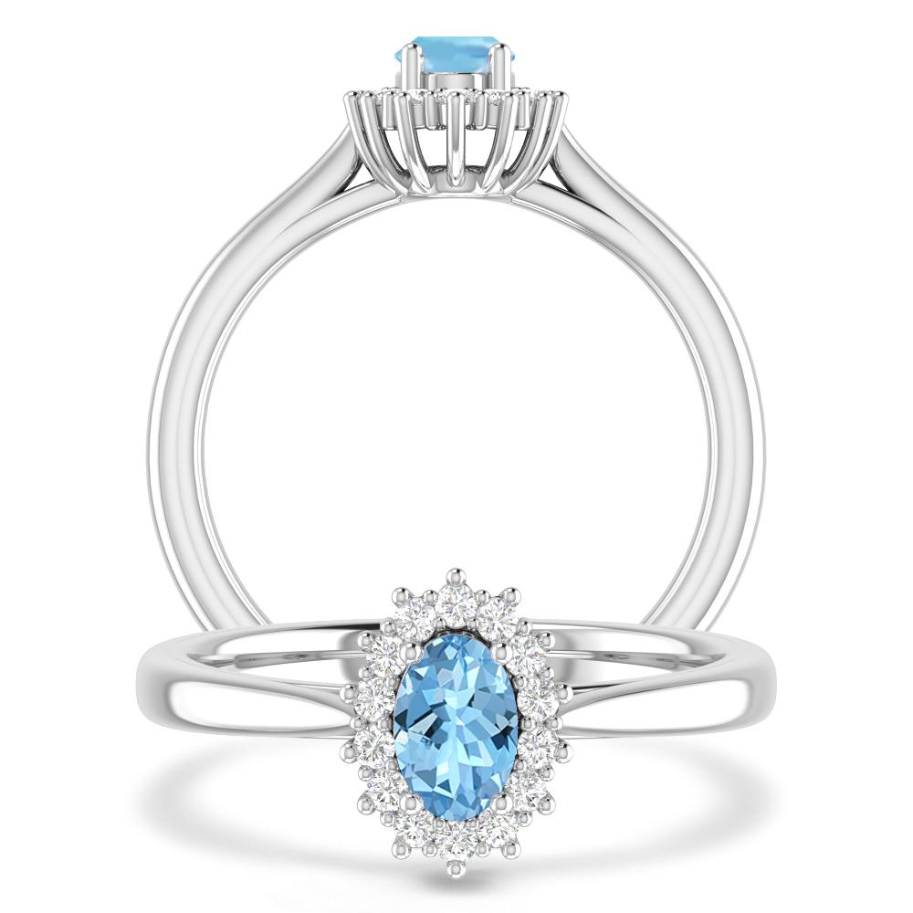 White Gold - Aquamarine