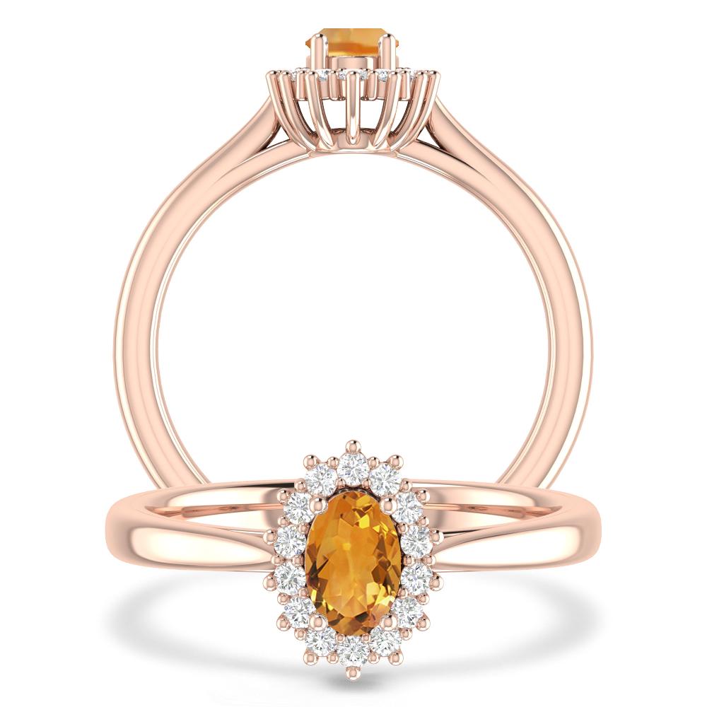 Rose Gold - Citrine