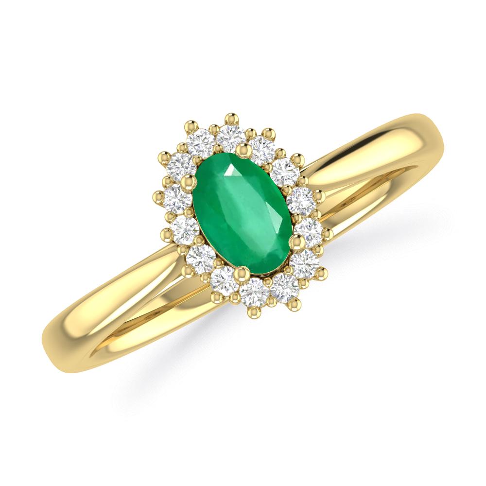 Yellow Gold - Emerald