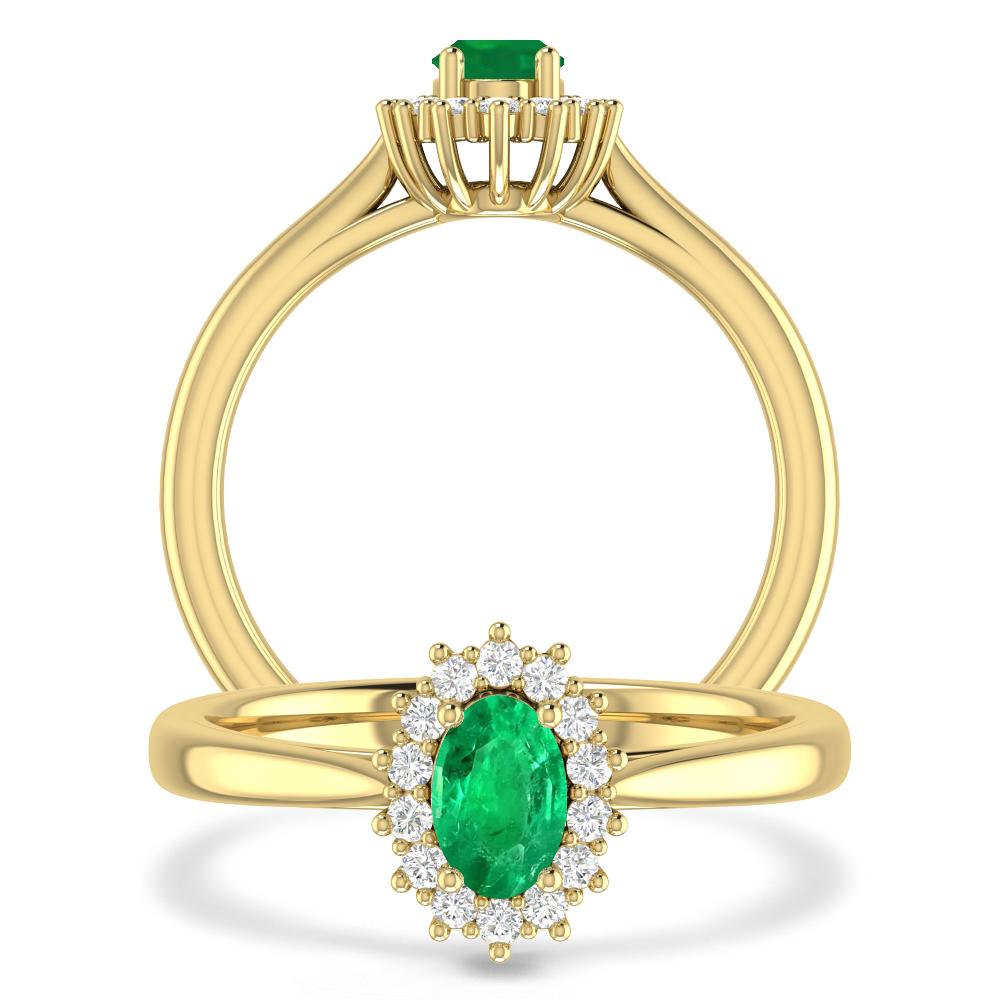 Yellow Gold - Emerald