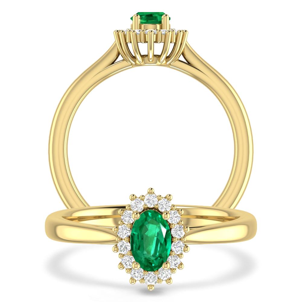 Yellow Gold - Emerald