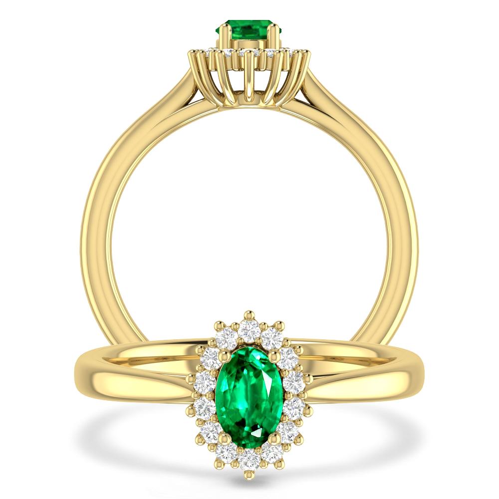 Yellow Gold - Emerald