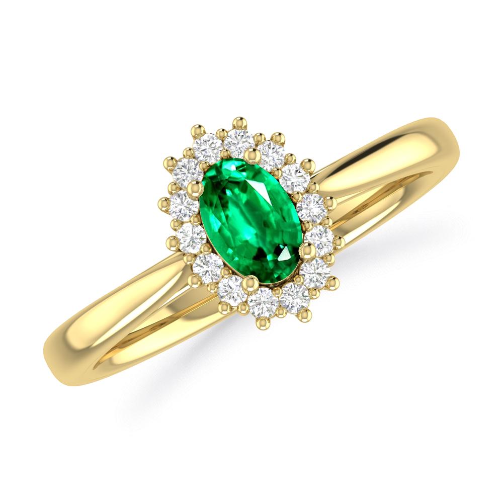 Yellow Gold - Emerald