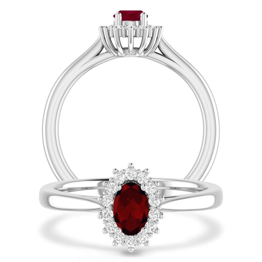 White Gold - Garnet