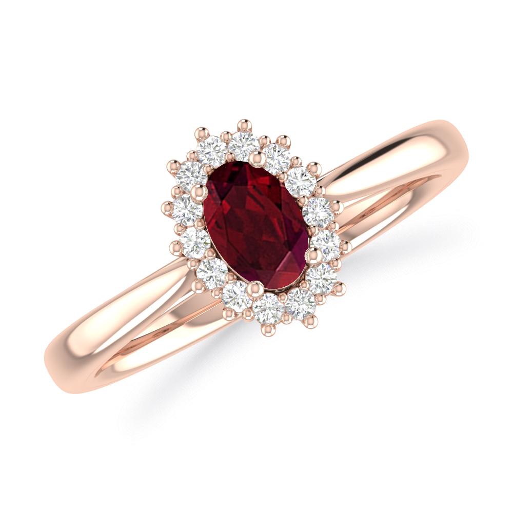 Rose Gold - Garnet