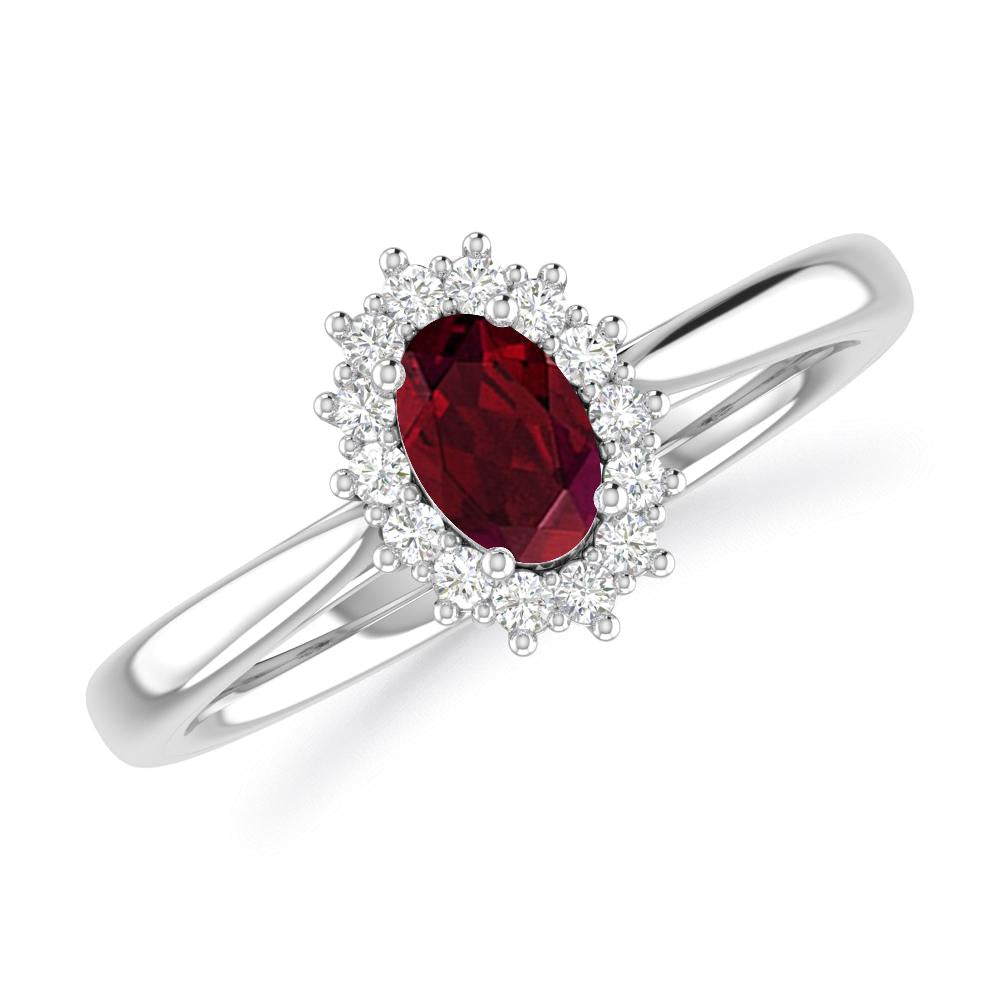 White Gold - Garnet