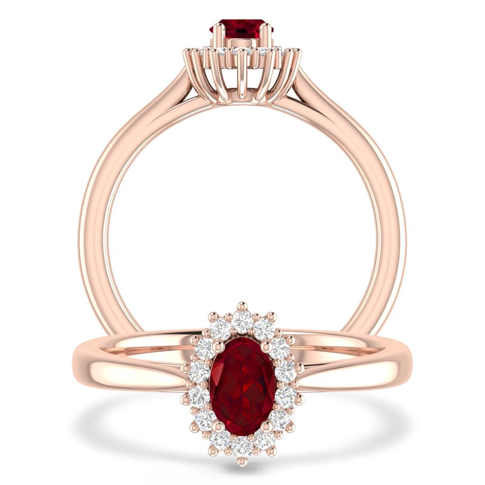 Rose Gold - Garnet