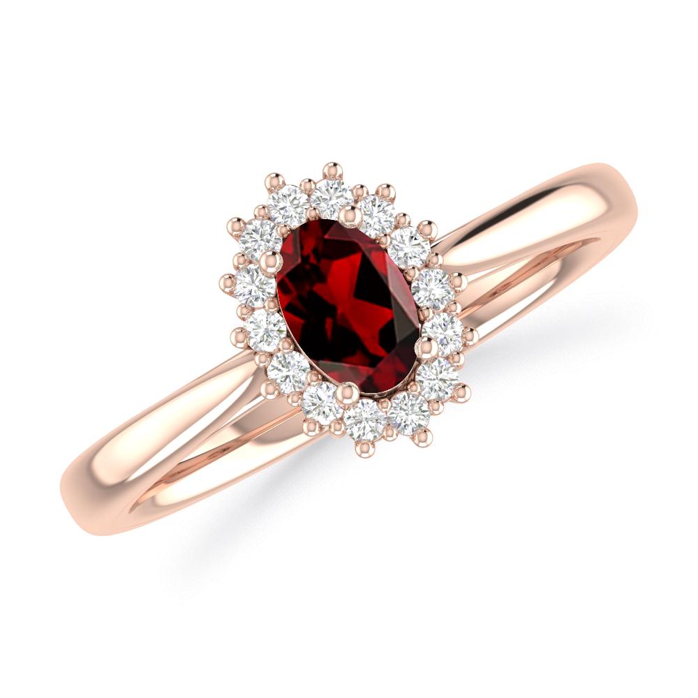 Rose Gold - Garnet