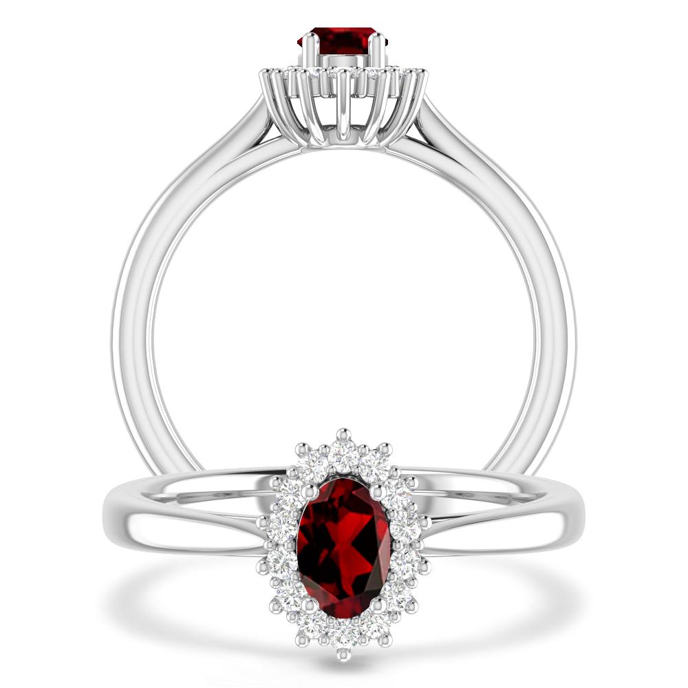 White Gold - Garnet