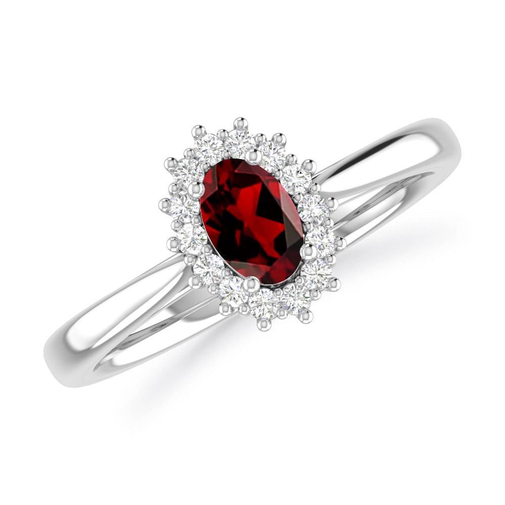 White Gold - Garnet