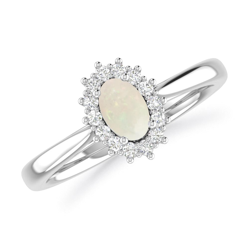 White Gold - Opal