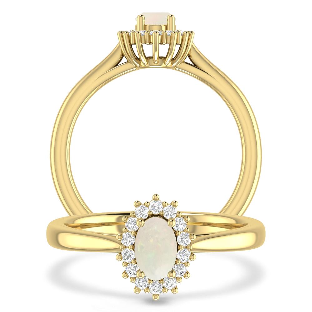 Yellow Gold - Opal