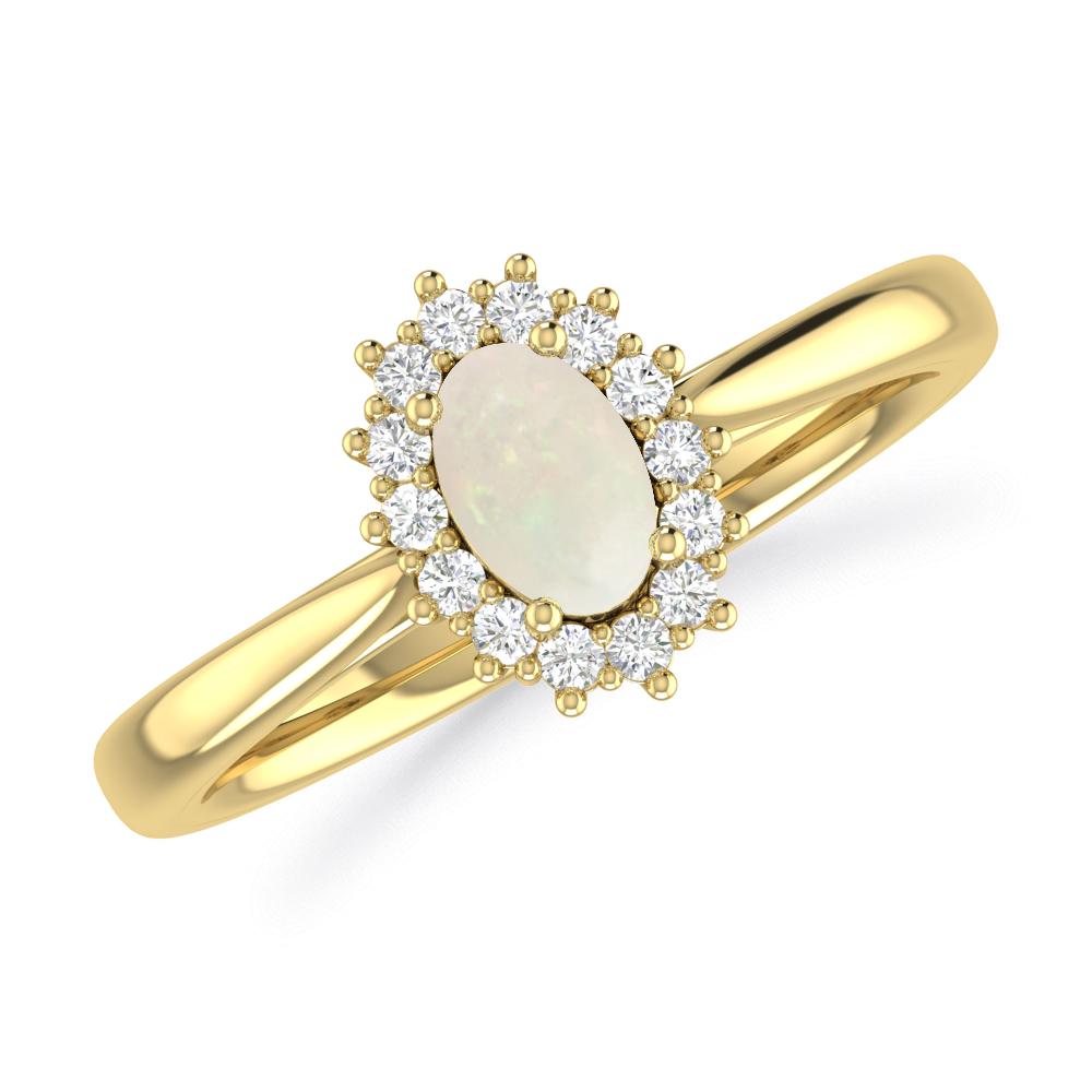 Yellow Gold - Opal