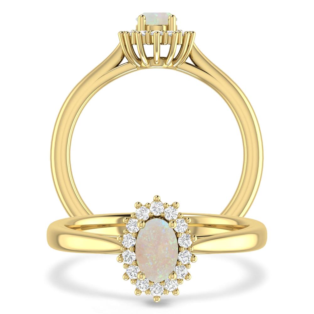 Yellow Gold - Opal