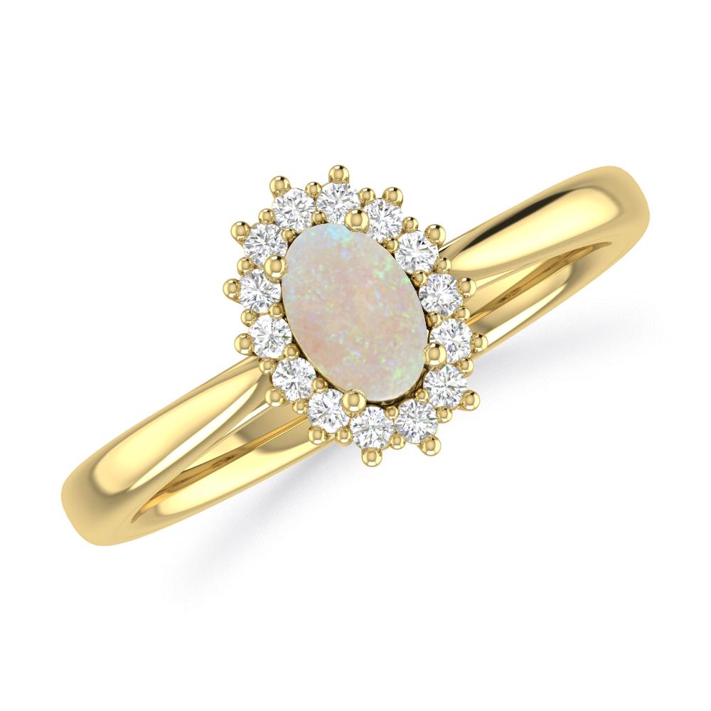 Yellow Gold - Opal