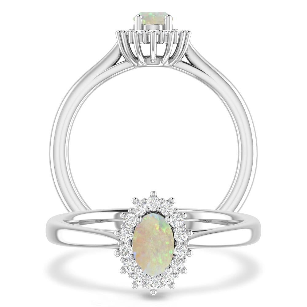 White Gold - Opal