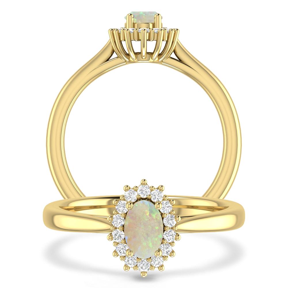 Yellow Gold - Opal