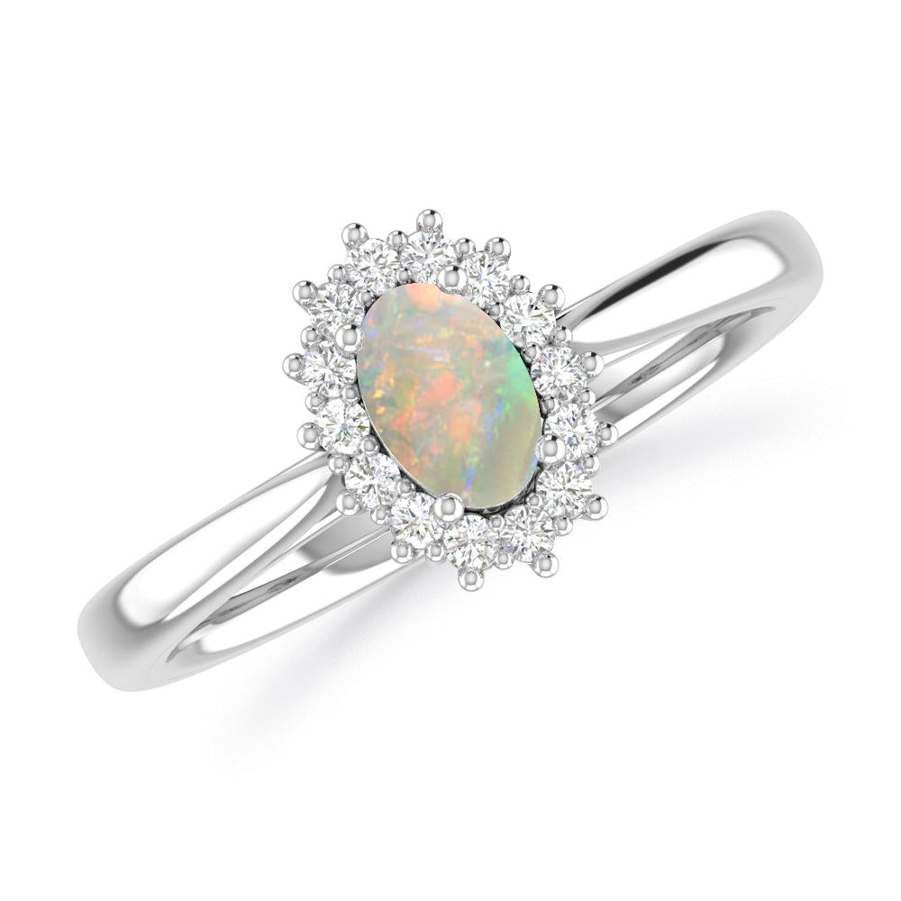 White Gold - Opal