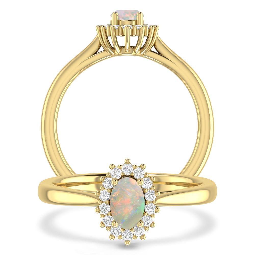 Yellow Gold - Opal