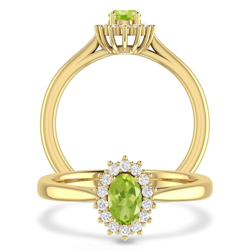 Yellow Gold - Peridot