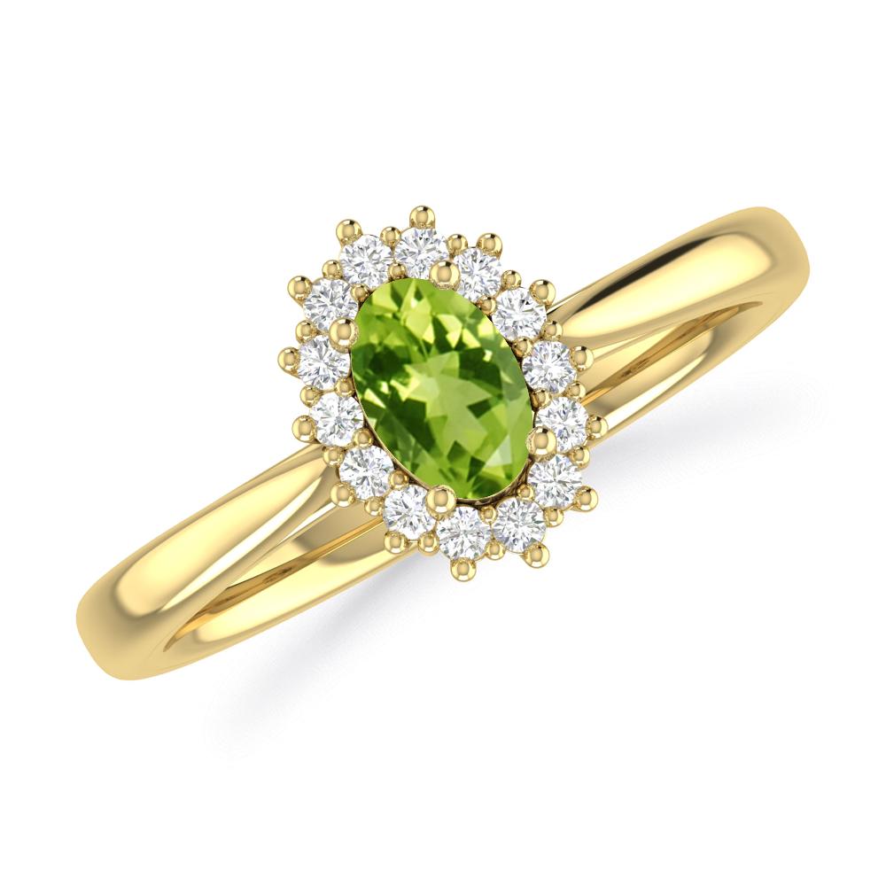 Yellow Gold - Peridot