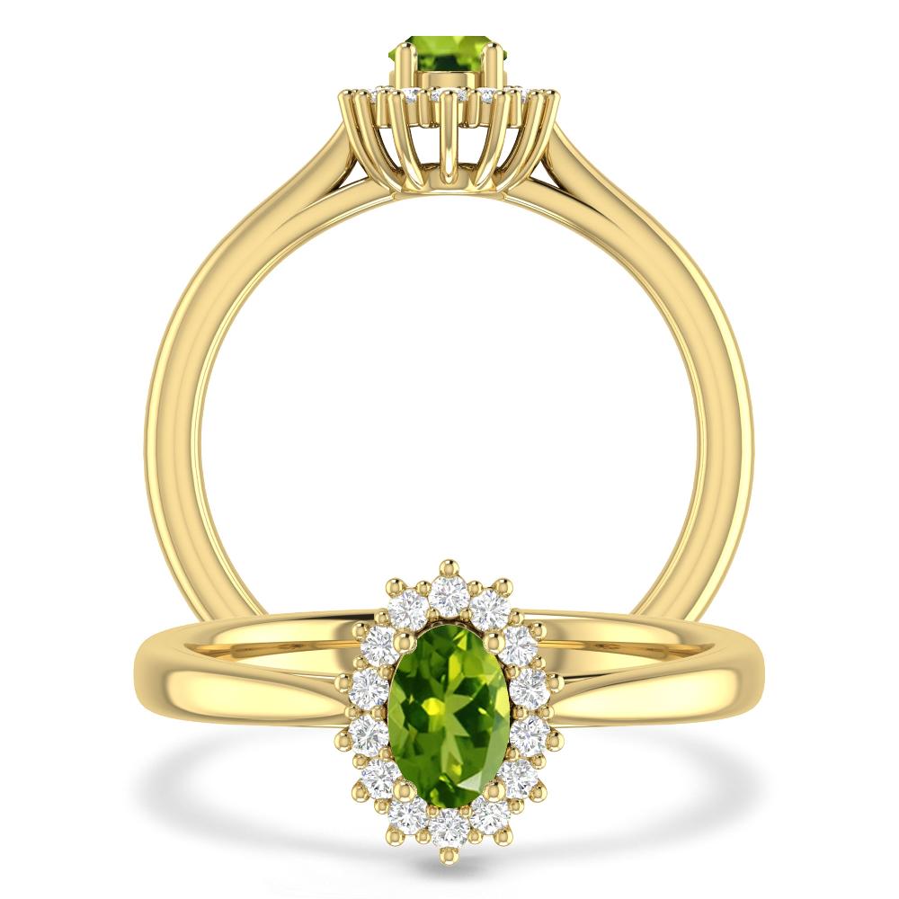 Yellow Gold - Peridot