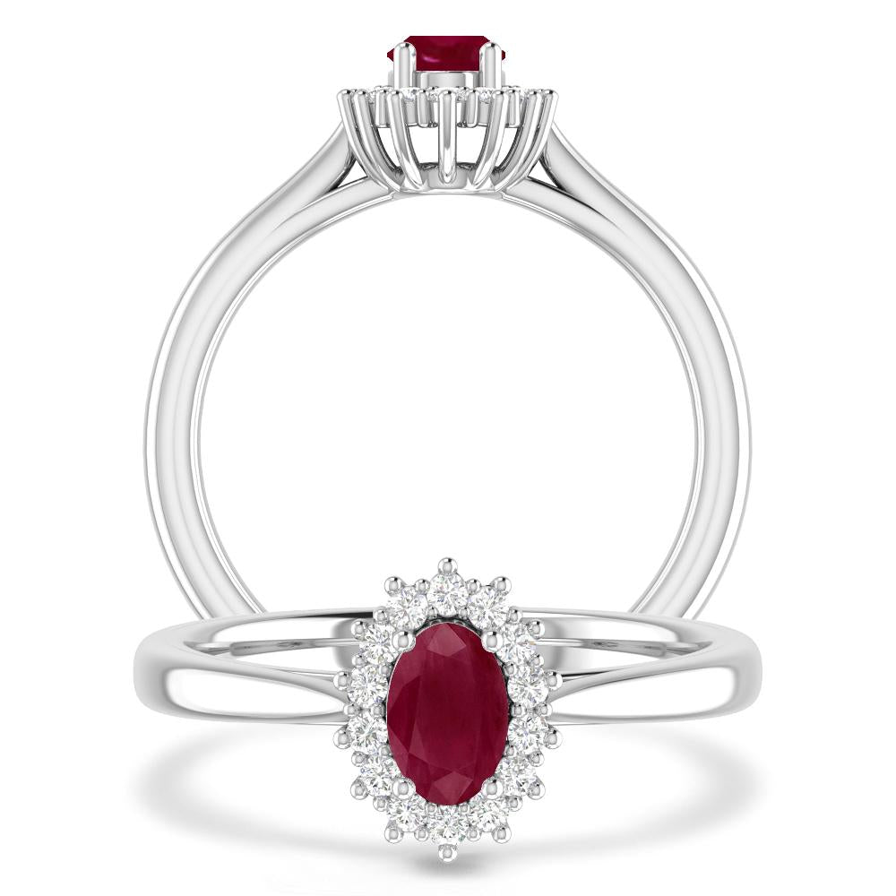 White Gold - Ruby