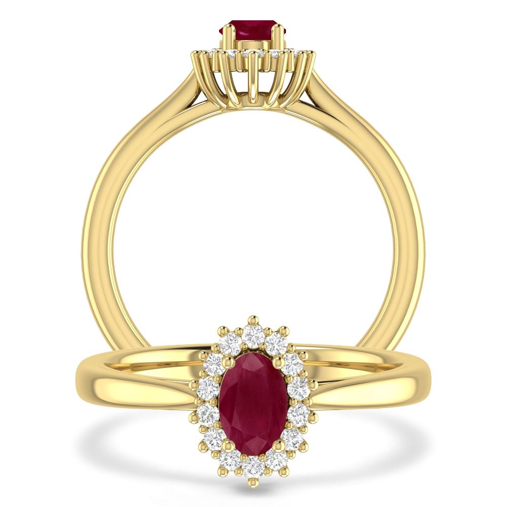 Yellow Gold - Ruby