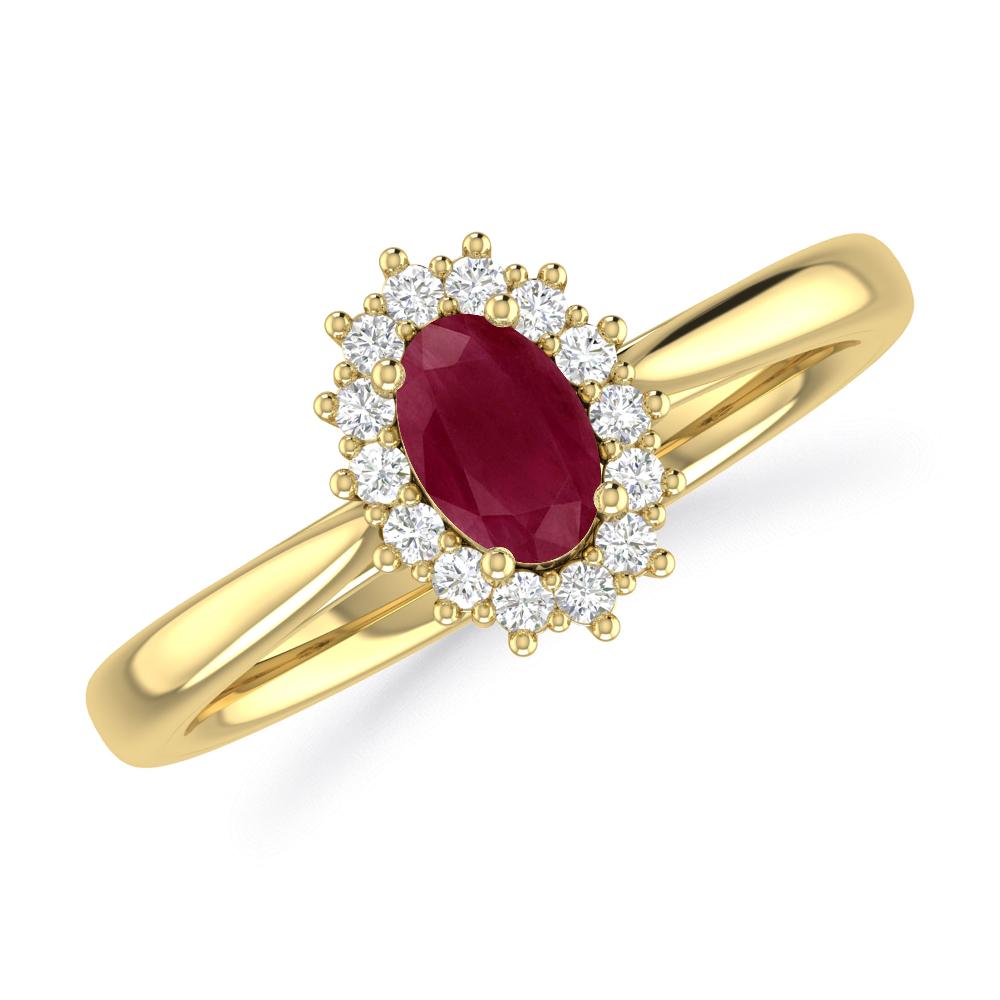 Yellow Gold - Ruby