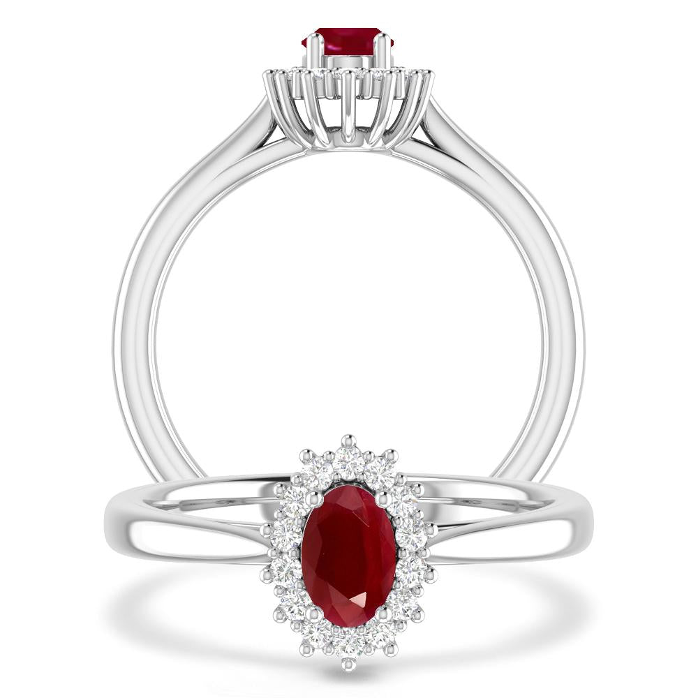 White Gold - Ruby