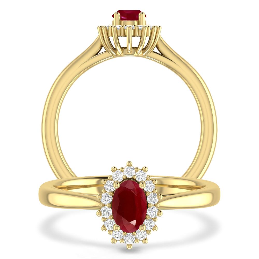 Yellow Gold - Ruby