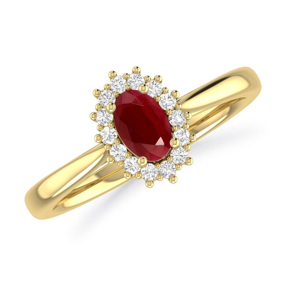 Yellow Gold - Ruby