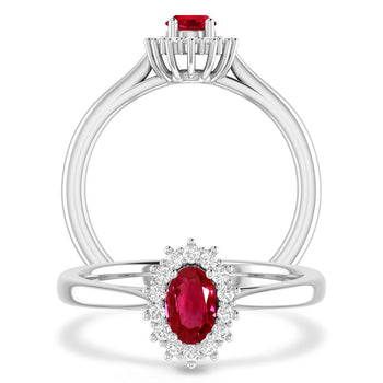 White Gold - Ruby