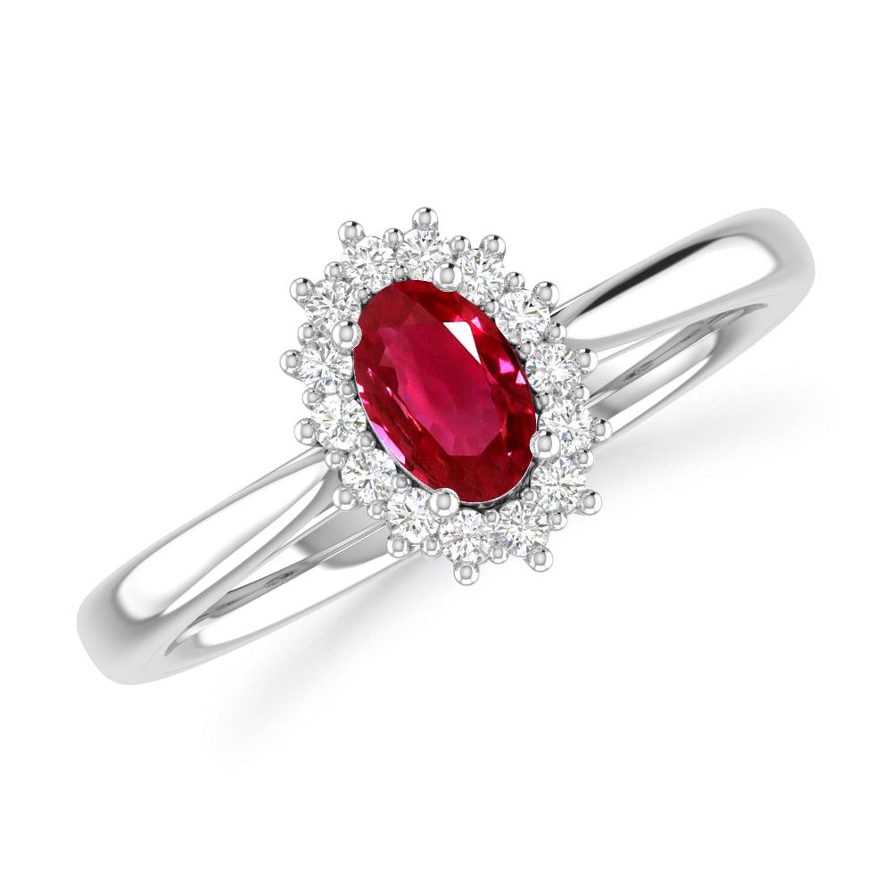 White Gold - Ruby