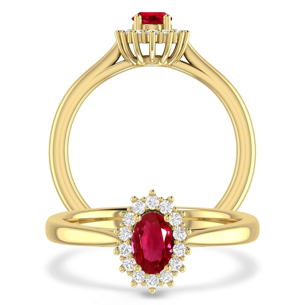 Yellow Gold - Ruby