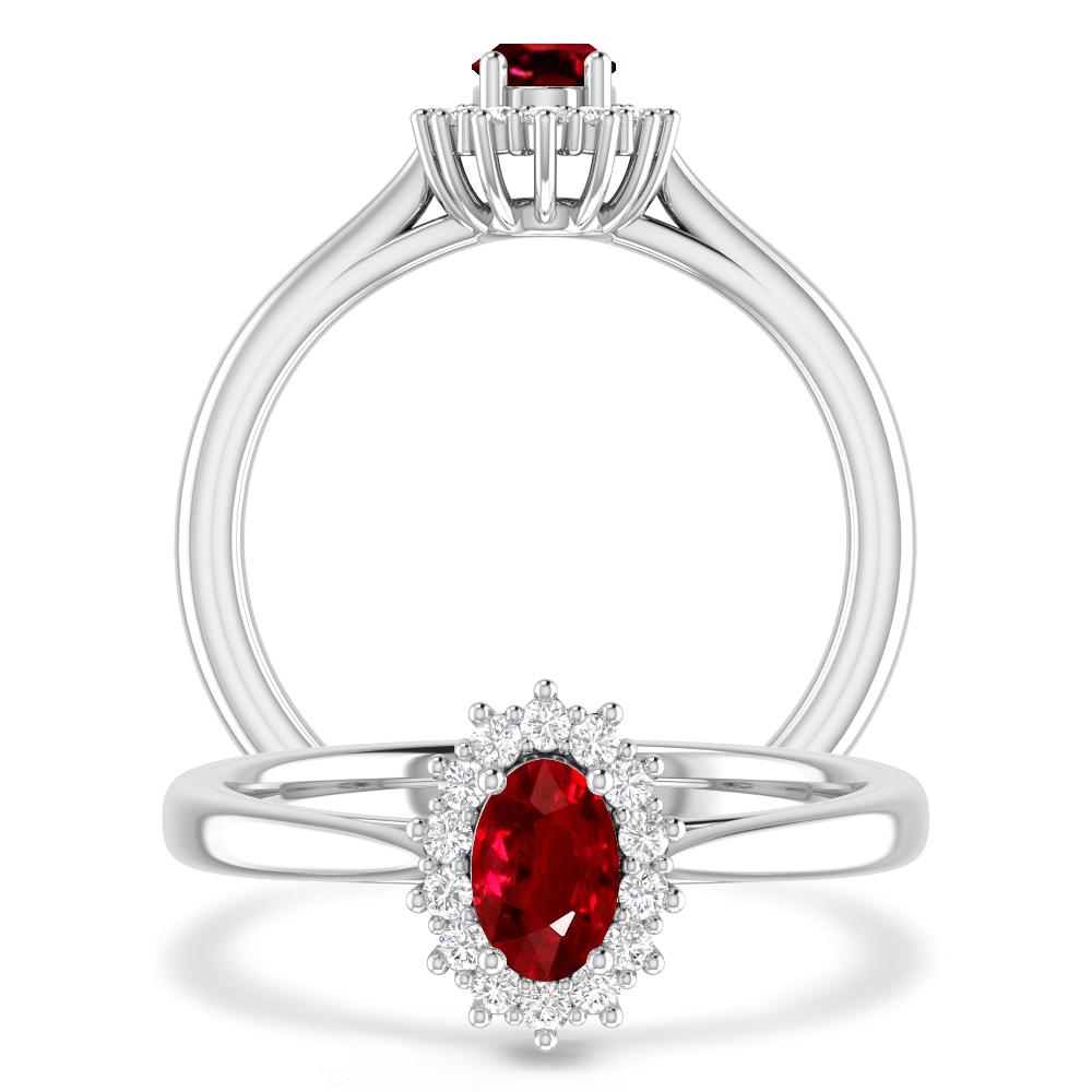 White Gold - Ruby