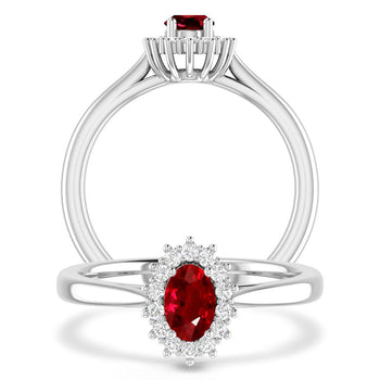 White Gold - Ruby