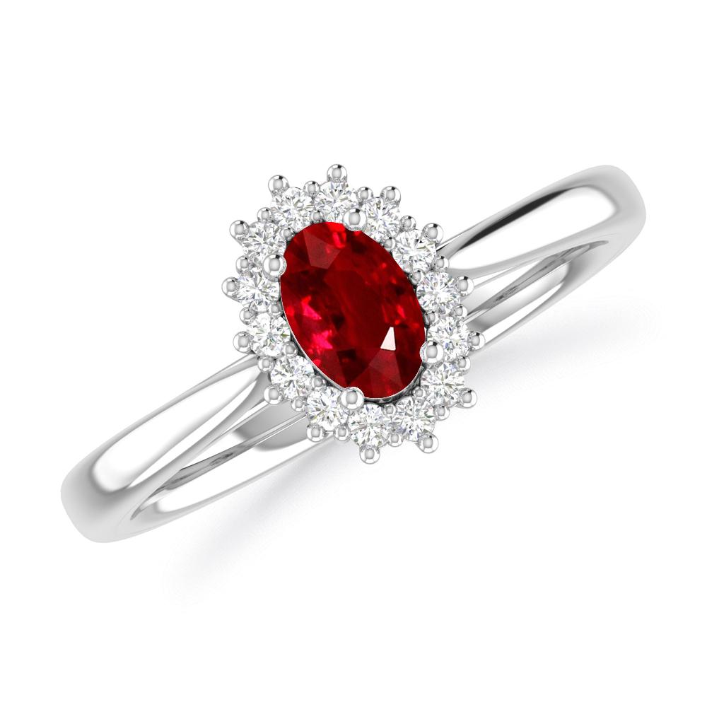 White Gold - Ruby