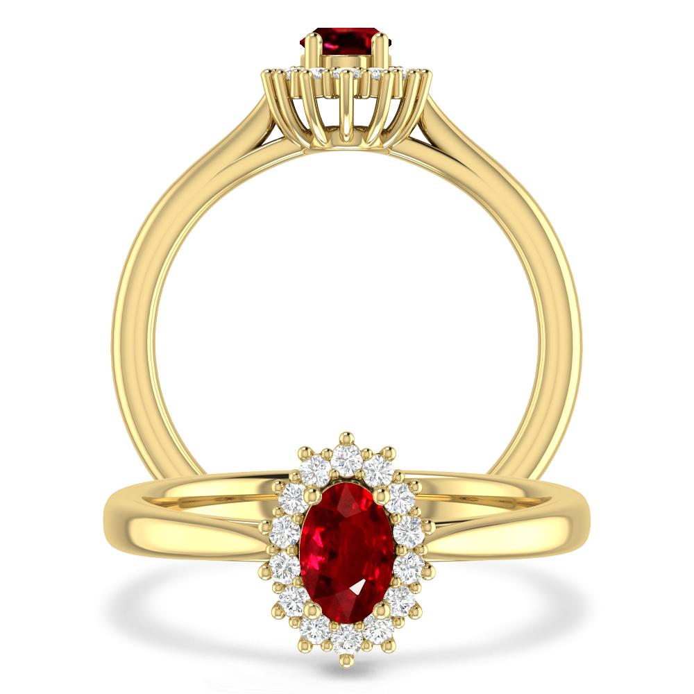 Yellow Gold - Ruby