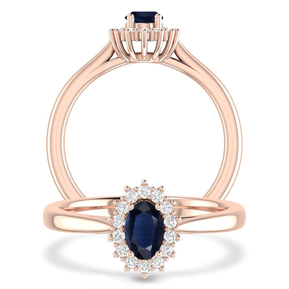 Rose Gold - Sapphire